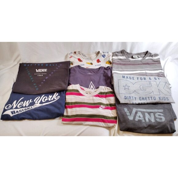 t-shirts lot various sizes 9 pcs.  Nike Vans Volcom DGK see listing - Picture 2 of 16